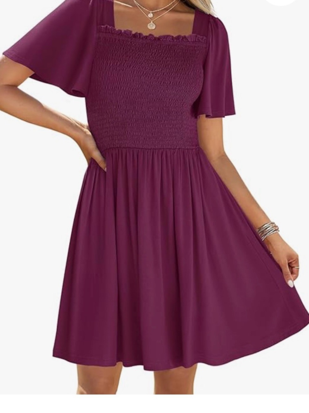 🆕 ZESICA Women's 2026 Summer Casual Mini Dress M